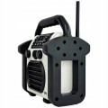 Radio FM na budowę przenośne BUDOWLANE USB Bluetooth AKUMULATOR IP55 uchwyt