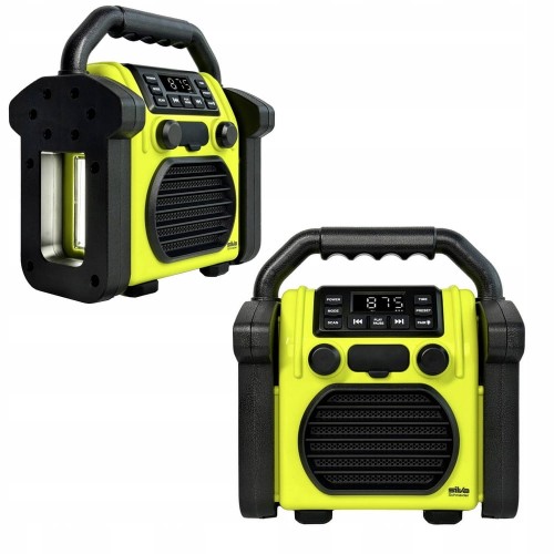 Radio FM na budowę przenośne BUDOWLANE USB Bluetooth AKUMULATOR IP55 uchwyt