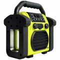 Radio FM na budowę przenośne BUDOWLANE USB Bluetooth AKUMULATOR IP55 uchwyt