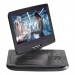 Przenośny odtwarzacz DVD obrotowy ekran 10 cali AVI USB SD AV akumulator