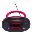 Radio FM Bluetooth BOOMBOX odtwarzacz CD efekty świetlne USB aux Jack 3.5mm