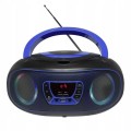 BOOMBOX Radio FM Bluetooth odtwarzacz CD efekty świetlne USB aux Jack 3.5mm