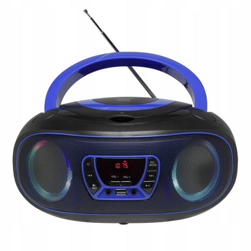 BOOMBOX Radio FM Bluetooth odtwarzacz CD efekty świetlne USB aux Jack 3.5mm