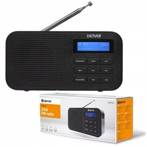 Radio PRZENOŚNE DAB+ z tunerem FM wyświetlacz z podświetleniem JACK 3.5mm