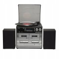 Radio DAB FM miniwieża gramofon odtwarzacz CD kasetowy USB mp3 aux SD pilot