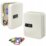 Sejf na klucze 20 haków kolorowe BRELOKI 3 cyfrowy ZAMEK szyfrowy Sygonix