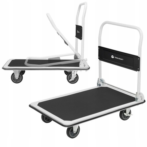 Wózek TRANSPORTOWY płaski składany udźwig 300kg PLATFORMA 4 kółka 90 x 60cm