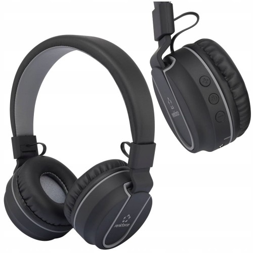 Słuchawki nauszne bezprzewodowe Bluetooth MIKROFON przyciski Jack AUX 3.5mm