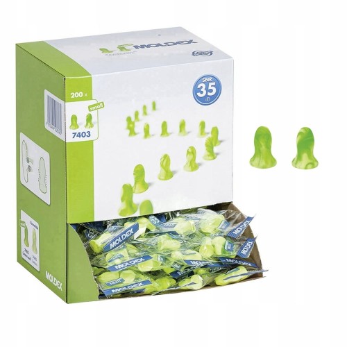 Zatyczki do uszu STOPERY jednorazowe SNR 35 dB 200 par HIPOALERGICZNE small