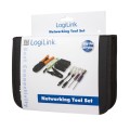 Zestaw narzędzi sieciowych LogiLink TESTER 25 x wtyczka RJ45 zaciskarka LSA