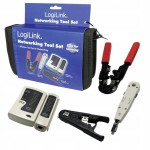 Zestaw narzędzi sieciowych ZACISKARKA złączy LSA szczypce TESTER RJ45 etui